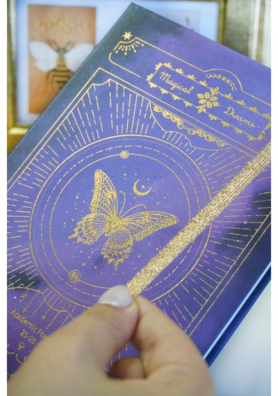 Venzi Art Sert Kapak Vegan Deri 192 Sayfa A5 80gr. Noktalı Defter Turkuaz