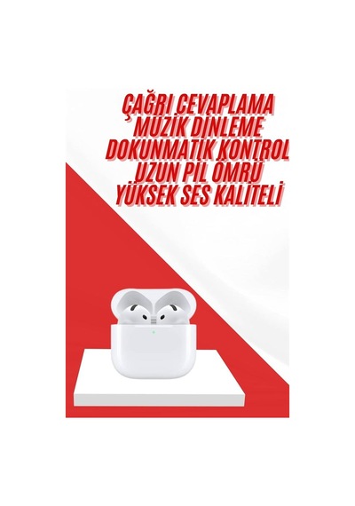 4.nesil Bluetooth Kulaklık Yüksek Ses Kaliteli Dokunmatik Kontrol Özellikli - Lisinya Beyaz