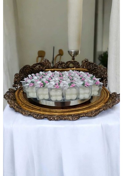 Bernami Vazo Pinterest Pembe Çiçekli Bubble Mum 25 Adet Diğer