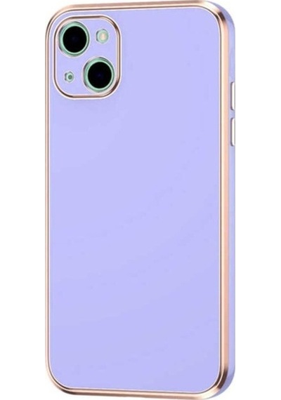 Apple Uyumlu iPhone 13 Kılıf Zore Bark Kapak Mor