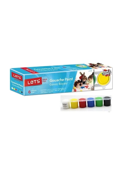 Lets Guvaş Boya 25 Ml x 6 Adet (guaj Boya) (l-5150)
