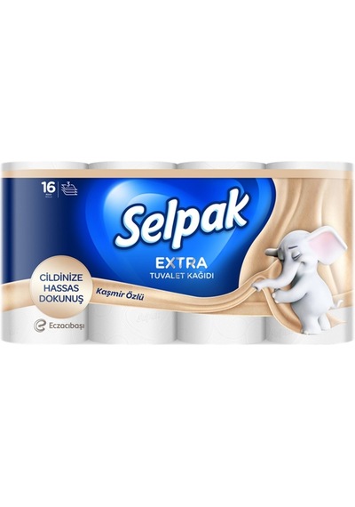 Selpak Extra Kaşmir Özlü 16 Lı Tuvalet Kağıdı