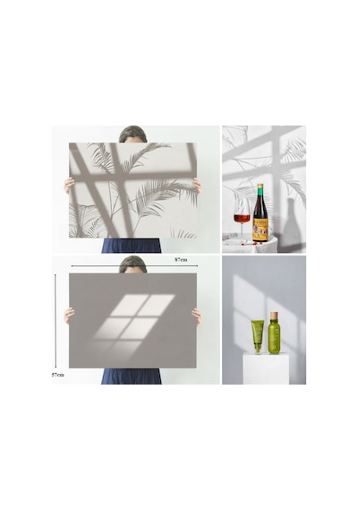 Ürün Yemek Reklam Vb. Çekimleri 57x87cm 4 Adet 8 Li Çift Taraflı Backdrop Fotograf Zemini Arka Fonu