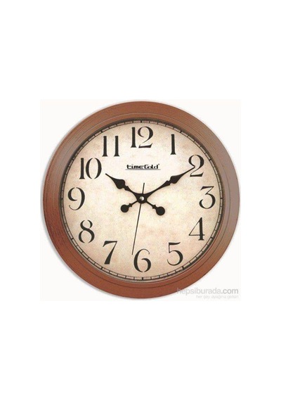 Time Gold Salon Ofis Duvar Saati Plastik 46 Cm (149027286) Altın