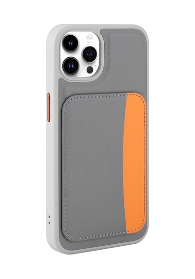 Zore Apple iPhone Uyumlu 14 Pro Max Kılıf Kartlıklı Zore X-kart Silikon Kapak - Lacivert