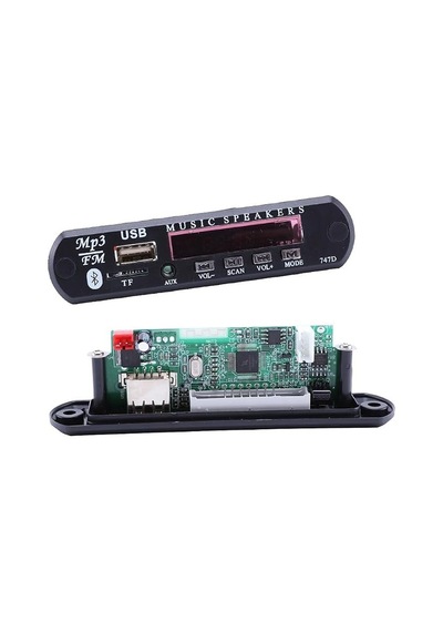 Usb-123 Araç Aux Bluetooth Çevirici Kit 12v Mikrofon Ve Konuşma Özellikli Mp3 Modülü