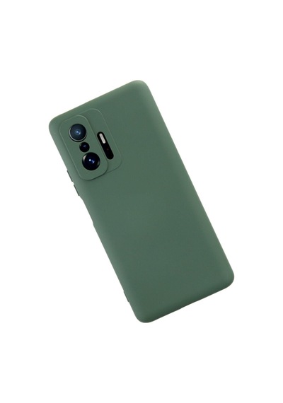 Xiaomi Mi 11t Pro Ile Uyumlu Kılıf Nano Içi Kadife Koyu Yeşil Renk Kamera Korumalı Silikon Kapak Col169826-koyu Yeşil