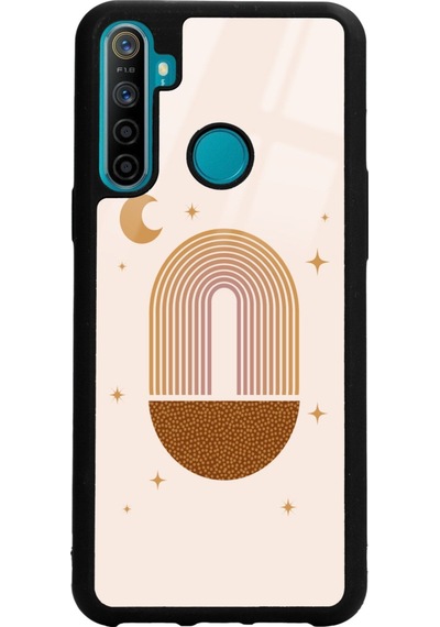 Oppo Realme 5i Nude Art Night Tasarımlı Glossy Telefon Kılıfı Siyah