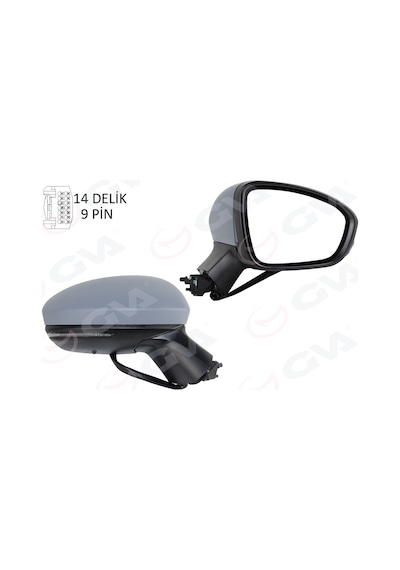 Gva 1014344 Dış Dikiz Aynası Sağ Elektrikli Isıtmalı Sinyalli Sensörlü Astarlı Konveks Clıo V 19- 12h9p 963011854r-963742692r-963651460r
