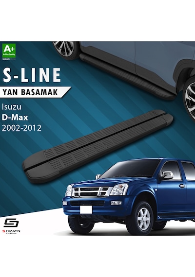 S-Dizayn Isuzu D-Max S-Line Siyah Yan Basamak 203 Cm 2007-2012