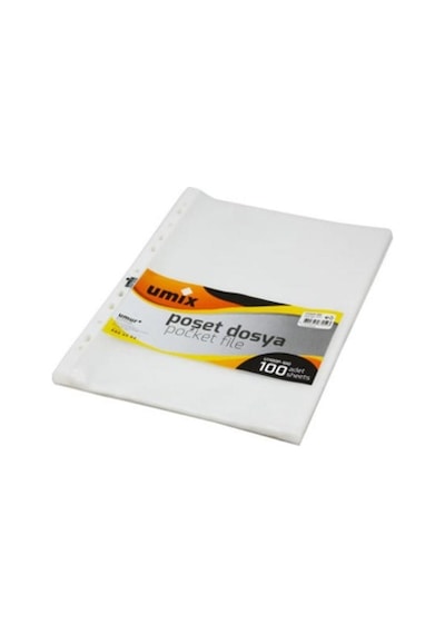 Umix Poşet Dosya Şeffaf 100 Adet U1100P-100 340862