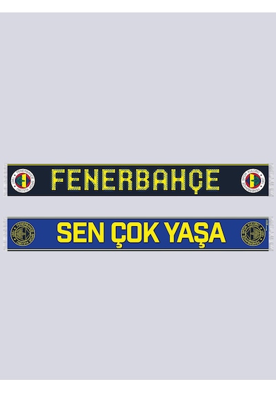 Fenerbahçe Unisex Sen Çok Yaşa Şal Sarı - Lacivert