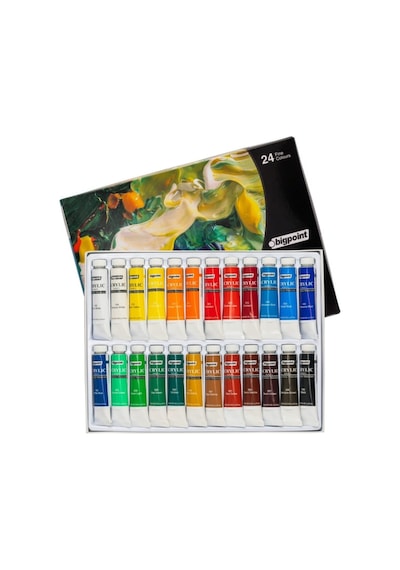 Bigpoint Akrilik Boya Seti 12Ml Tüp 24 Renk