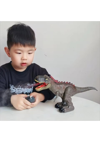 Uzaktan Kumandalı Dinozor T-rex Sesli Işıklı Jurassic World Modeli Dinazor 32 Cm Çok Renkli