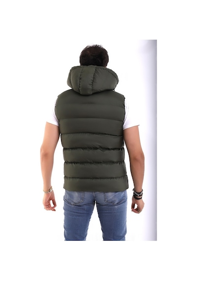 Euromoda Everest Erkek Spor Günlük Silikon Dolgu Çıkartılabilen Fermuarlı Haki
