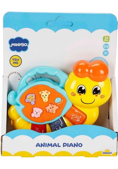 Minibo Sesli Ve Işıklı Piyanolu Tırtıl