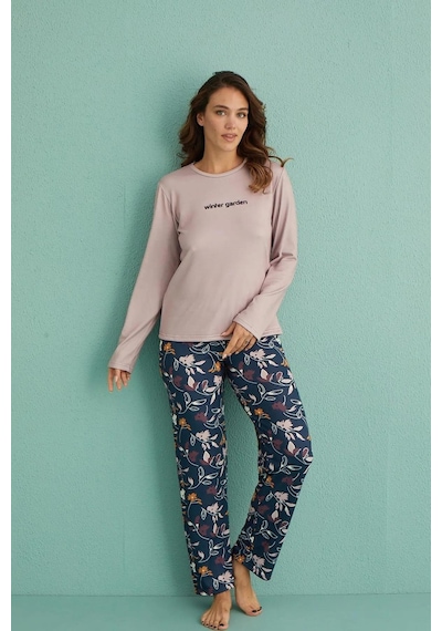 Arcan Mihra Kadın Bisiklet Yaka Termal Pijama Takımı 14102/17 - 1 Adet 001