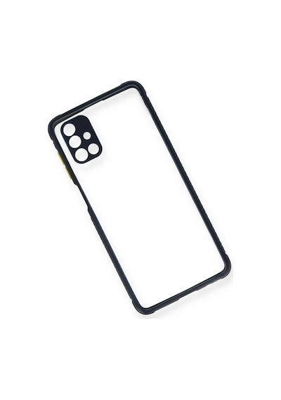Bezos Samsung Galaxy M51 Kılıf Miami Şeffaf Silikon - Lacivert Mmbz