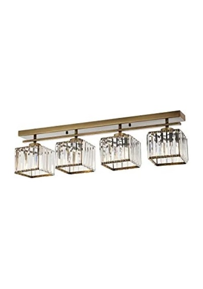 Modern Metal Kristal Avize - E27 01G Taba