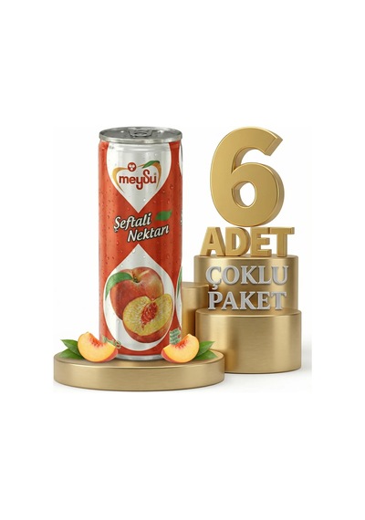 Meysu Kutu Şeftali 6x330 Ml