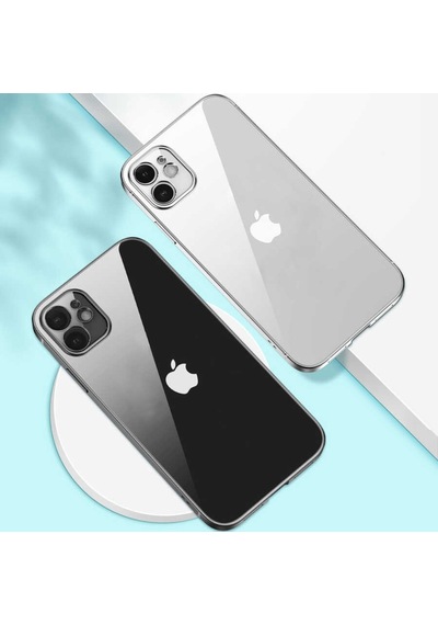 Apple Uyumlu iPhone 12 Pro Max Kılıf Gbox Matte Electroplated Silikon