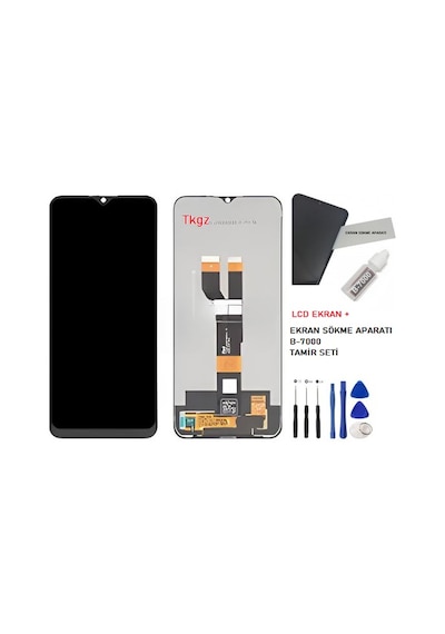 Tkgz - Oppo Realme C11 -2021- Lcd Ekran Dokunmatik -a- Kalite + B-7000 + Tamir Seti