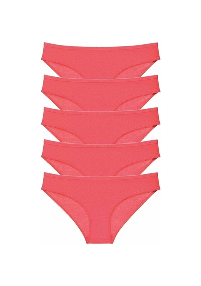 Royaleks Likralı Kadın Slip Külot 5 Adet Süper Eko Set Fuşya RYL-EKO5008 Fuşya