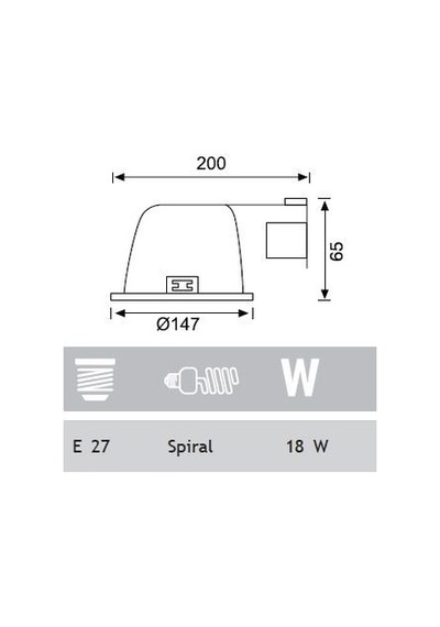 Jupiter 1X18W Downlight Yatay E27 Duylu Camlı Jd517 Gold