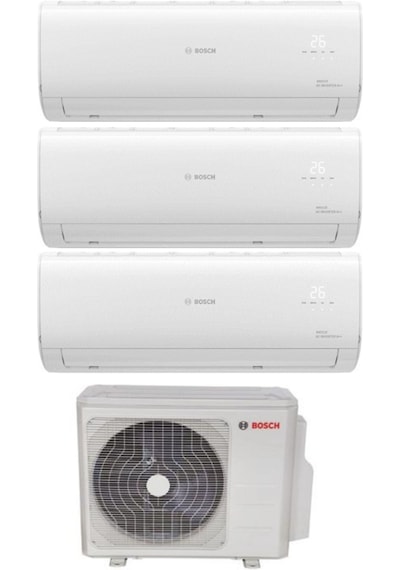 Bosch 36000 BTU 1 Dış + 3 İç Ünite (12+18+18) Duvar Tipi Multi Inverter Split Klima