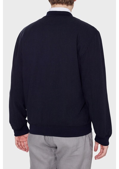 Lee Regular Fit Kolej Yaka Keten Bomber Ceket Erkek Ceket L2610125 410 Lacivert