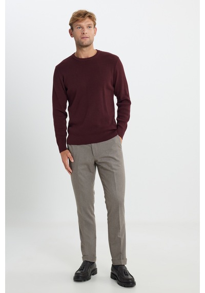 AC&Co / Altınyıldız Classics Erkek Bordo Pamuklu Standart Fit Normal Kesim Bisiklet Yaka Petek Dokulu Triko Kazak Bordo AC&Co / Altınyıldız Classics Erkek Bordo Pamuklu Standart Fit Normal Kesim Bisiklet Yaka Petek Dokulu Triko Kazak Bordo