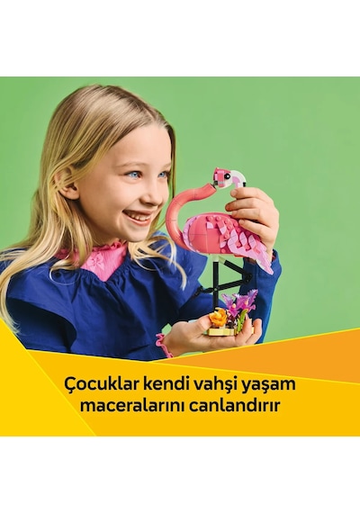 LEGO® Creator 3’ü 1 Arada Vahşi Hayvanlar: Pembe Flamingo 31170 - 8 Yaş ve Üzeri Çocuklar için Yaratıcı Oyuncak Yapım Seti (288)