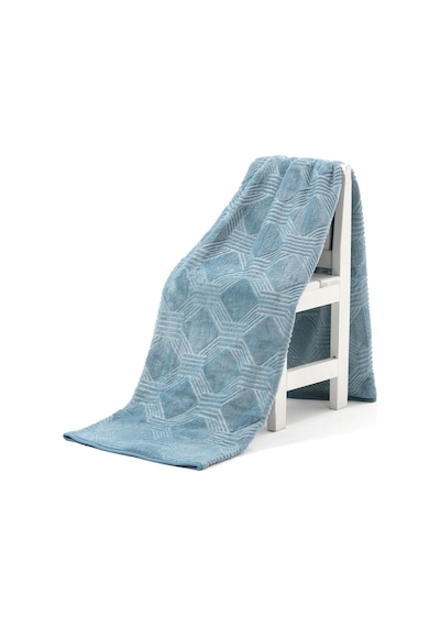 Özdilek Trendy Embos Tek Kişilik Battaniye (155x220)-Art Deco Göl Mavi