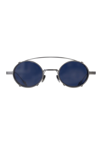 Philippe V X1.2 Gümüş Lacivert Titanyum Unisex Güneş Gözlüğü Gümüş