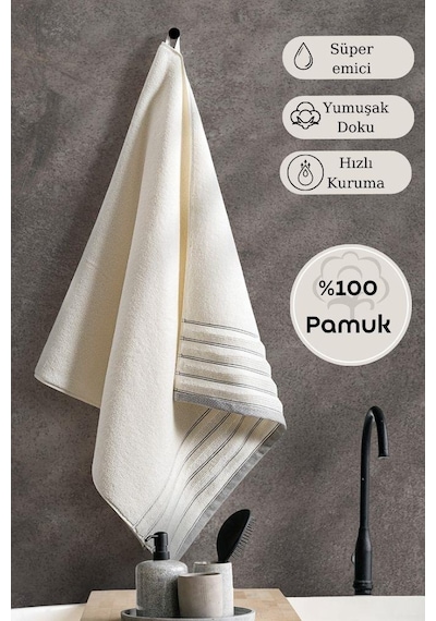 Tekli Havlu Mıcro Pamuk Karna Eco Vesta - 70 X 140 Yeşil