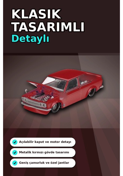 Diecast 1/64 Datsun 510 Street Nismo V3 Model Araba - Tekli Kutu, Koleksiyonluk Bx-313377