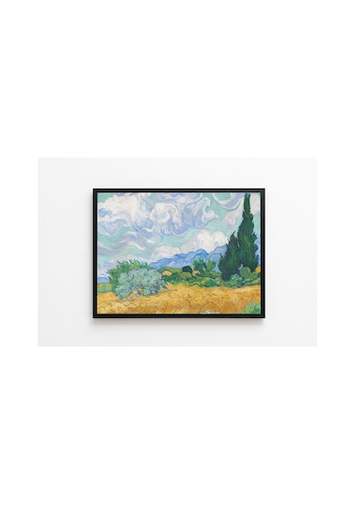 Van Gogh Selvili Buğday Tarlası Çerçevesiz Poster 30x42 Cm A3 Tablo Duvar Dekoru Mat Fotoğraf Kağıdı