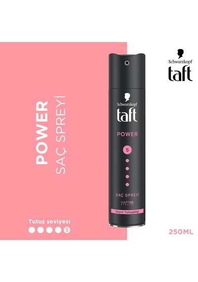 Taft Power Kaşmir Mega Güçlü Sprey 250 Ml Saç Spreyi Sku: Smg8690010393951