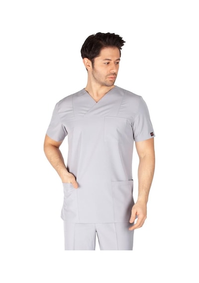 Erkek Doktor Hemşire Forması Scrubs Alpaka Kumaş Hastane Nöbet Te (484674752)