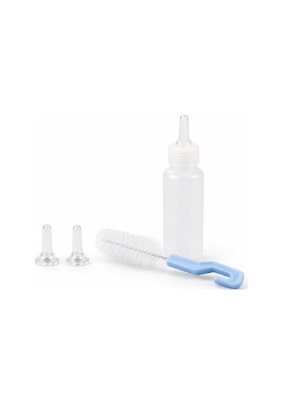 Yavru Kedi Ve Köpek Besleme Biberonu Seti 50 Ml 2 Silikon Emzik + Temizleme Fırçası - 1192648736609