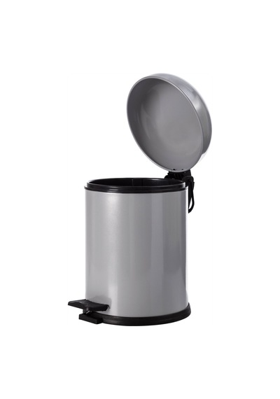 5 Lt Bon Kapak Çöp Kovası Gri