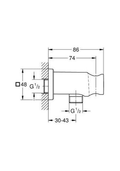 Grohe Rainshower El Duşu Çıkış Dirseği - 26659gn0 Altın