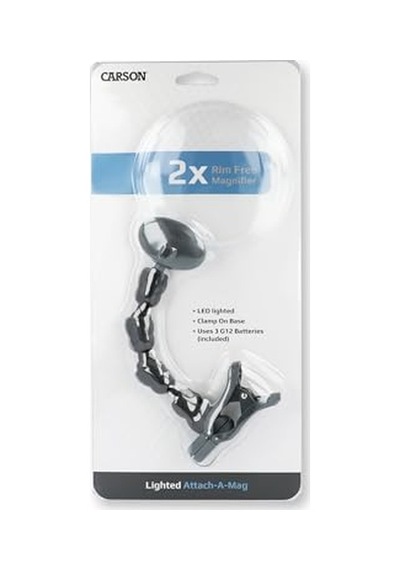Klemmlupe 2 X Büyütme İle Led-ışıklandırma