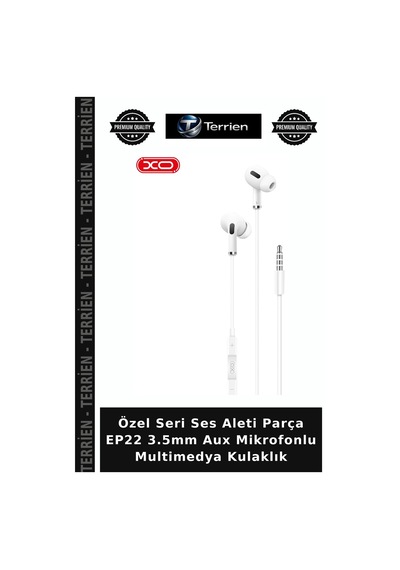 Özel Seri Ses Aleti Parça Ep22 3.5mm Aux Mikrofonlu Multimedya Kulaklık