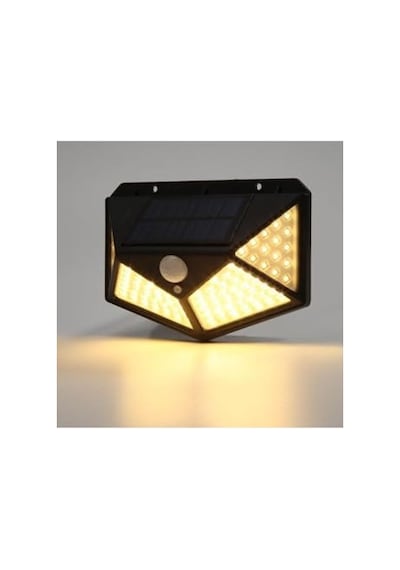 Led Güneş Enerjili Solar Duvar Apliği - 1200 Lümen Hareket Sensörlü 3 Modlu Bahçe Aydınlatması Hero Led Solar D Çok Renkli