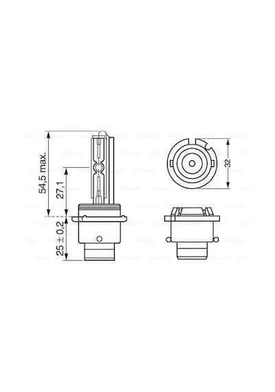 BOSCH 1987302910 Ampul - Xenon White Hıd - D2S - 35 W - P32D-2