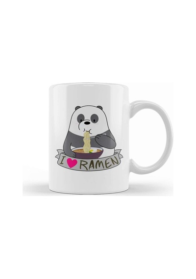 Panda Ramen Kupa Bardak Porselen Karışık