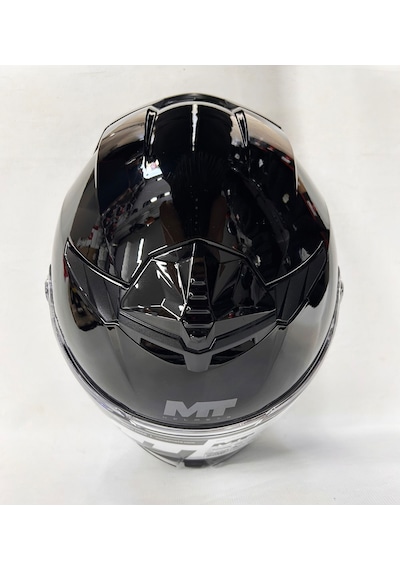 Mt Thunder 4sv R Pure Parlak Siyah Şefaf Vizörlü Kask - Iç Güneş Vizörlü Sİyah