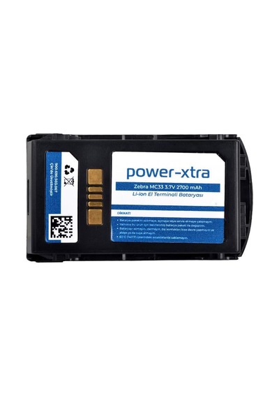 Power-xtra - Zebra Mc33 3.7v 2700mah Li-ion El Terminali Bataryası