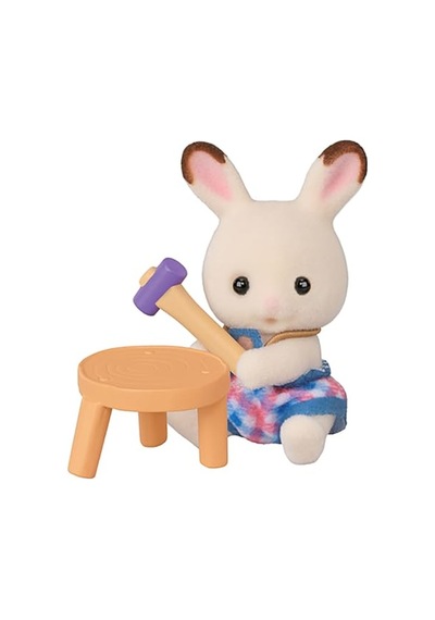 Bebek Minifigür Minik Ustalar Serisi Çok Renkli Plastik Inşaat Temalı Sylvanian Families Genel